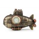 Steampnk łódź podwodna zegar