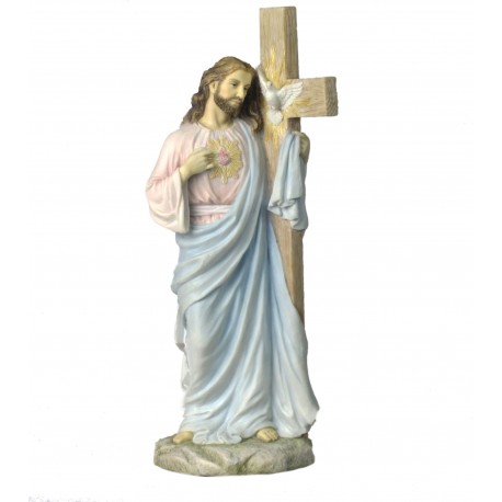 Jezus ze Świętym Sercem Opartym na Krzyżu