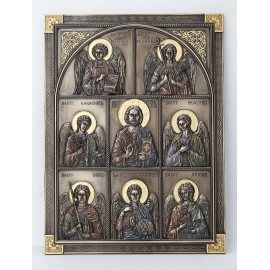 Jesus And Seven Archangels Wall Plaque