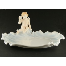 Porcelain plate with an angel