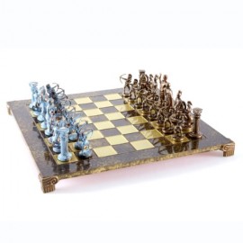 Duże ekskluzywne mosiężne szachy - Łucznicy