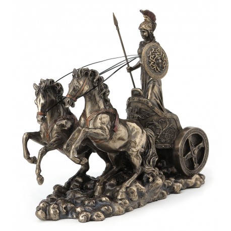 Athena Riding Chariot with Spear and Shield