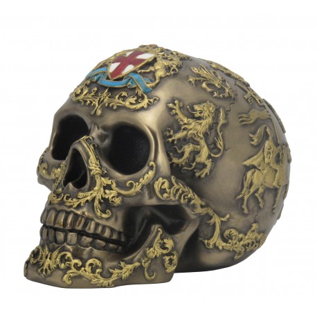 Skull with Coat Of Arms st. George's Cross