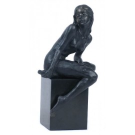 Naked woman sitting