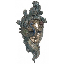 Venetian mask - peacock bronze