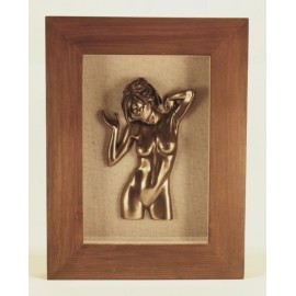 Framed naked woman