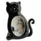 Picture frame with cat - black